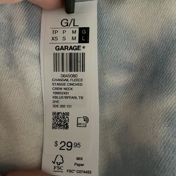 GARAGE cropped tye dye long sleeve! - Picture 5 of 5